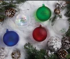 Description …ornament features classic ball ornaments that shine in green, red, gold and blue—each with an ivory band, which will be engraved with one family member's name. Custom Ornaments Promotional Ornaments Printed With Your Logo