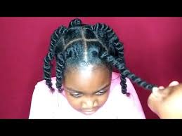 Haircuts for little boys and girls and how to cut and style your children's hair. African Threading Hairstyle For Kids Stretching Natural Hair Without Heat Youtube