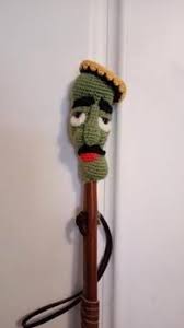 Just adobe illustrator, 1 hour. Jose Jalapeno On A Walking Stick Made This For My Hubby To Go On His Walking Stick Jeff Dunham Loved It Crochet
