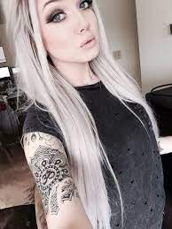 Choose your favourites from the white hot range of products specially formulated for white and gray hair. Love The Light Color Girl Tattoos Beautiful Girl Face Gorgeous Girls