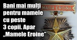 Mamele vor primi indemnizatie viagera fara sa fie conditionate de obtinerea unui alt venit. Bani Mai MulÈ›i Pentru Mamele Cu Peste 3 Copii Apar Mamele Eroine
