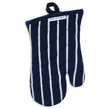 Blue Butcher Stripe Oven Mitt Sur La Table In 2020 Sur La Table Oven Mitts Mitt