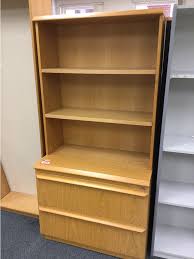 The top is removable so it can be seamlessly installed into a harmony collection desk. 2 Drawer Lateral Filing Cabinet With Bookcase Hutch Timber 900x510x1700mm