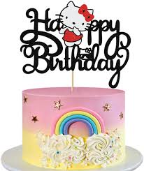3/4 can tuna or salmon. Buy Vivicraft Cake Decor For Hello Kitty Birthday Cake Topper Black Glitter Happy Birthday Cake Topper For Hello Kitty Theme Party Kids Girls Birthday Party Double Sided 6 7 X 5 24 Online In