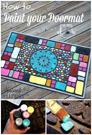 I love how versatile they are. 12 Paint Old Rubber Welcome Mat Ideas Welcome Mats Rubber Door Mat Mats