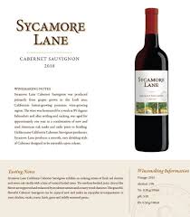 Nice price and super fast great place. Sycamore Lane Cabernet Sauvignon Mr P S Bistro Has Selected Sycamore Lane As Our House Brand Because Of Its Great Flavor Premium Wine Wine Cabernet Sauvignon