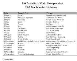 Click on any gp for schedule details, dates, times & full weekend program. Motogp Calendar
