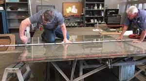 Our acrylic glass table protectors are 10x stronger than glass guaranteeing protection from surface spillage, scratches and much more. Custom Cutting A Glass Table Top Youtube