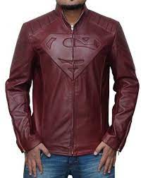 Superman Jacket By Clark Kent Red Leather Smallville Jacket Celebrity Jackets Revival Clothing Leather Jacket