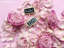 Cute New Year 2018 Greeting Flowers Happy New Year Wallpaper Happy New Year Pictures New Year Wallpaper