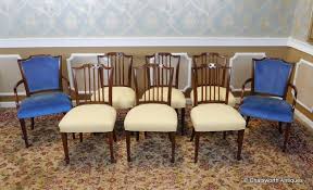 Very Good Set 8 1940s Mahogany American Federal Style Dining Room Chairs Handmade Federal Dining Room Chairs Chair Room