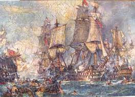 Puzzles └ toys, hobbies all categories food & drinks antiques art baby books, magazines business cameras cars, bikes, boats clothing, shoes. The Victory At The Battle Of Trafalgar Bob Armstrong S Old Jigsaw Puzzles