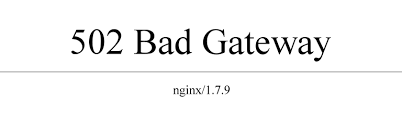 502 bad gateway nginx beheben. 502 Bad Gateway Error Apache Bzw Nginx Fehlermeldung