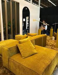 Maison Objet 2018 Nos 50 Coups De Cœur Reperes Sur Le Salon Elle Decoration Canape En Velours Cotele Canape Au Sol Maison Et Objet