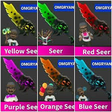 Get a free orange knife by entering the code. Mm2 Godly Knives Colored Seer Set 6 Items Ebay