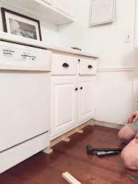 Rachel Schultz Building Out The Toe Kicks On Kitchen Cabinets Cabinet Toe Kick Kitchen Cabinets Toe Kick Kitchen Cabinets