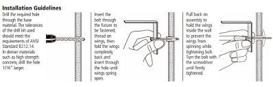 You have to drill a hole just large enough to allow the two types of toggle bolts are the wing style and the strap style, which features a solid support bar that makes it easier to install. How Can I Hang A Shelf On A Paneled Wall Of A Mobile Home Home Improvement Stack Exchange
