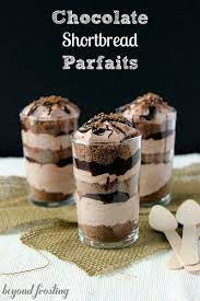No Bake Chocolate Shortbread Mousse Parfaits Recipe Parfait Recipes Parfait Desserts Chocolate Parfait