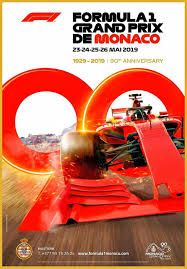 2019 Monaco Gp Official F1 Poster The 90th Anniversary Poster For The Annual Running Of Formula 1 S Premier Race Features A Golden Edged 90 Y Poster Formule 1