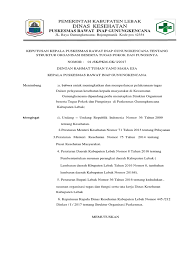 Deklarasi zona integritas puskesmas gemaharjo. 2 3 1 1 Sk Struktur Organisasi