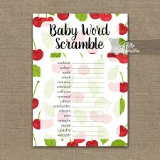 Baby word scramble answer key scramble pdf4pro.… written by ormond hemple august 10, 2021 add comment edit. Baby Shower Word Scramble Game Cherries Nifty Printables