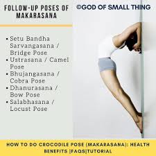 Crocodile Pose Makarasana Poses Health Benefits Bow Pose