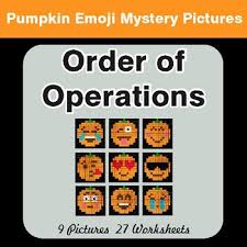 The order of operations is an essential math skill for every student to master, and these exceptional worksheets help students become confident in approaching any problem in the right order. Order Of Operations Color By Number Math Pumpkin Emoji Mystery Pictures