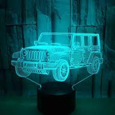 Gambar tersebut bisa anda unduh langsung, caranya silahkan klik pada. Keren Mobil Jeep Bentuk Multicolor Lampu Meja 3d Led Usb Lampu Hias Kabel Hadiah Teman Anak Anak Kamar Tidur Malam Lampu Led Lampu Malam Aliexpress