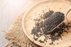 It is absorbed very easily by the skin. Black Sesame Seeds On Wood Spoon The Benefits Of Black Sesame Stock Photo Picture And Royalty Free Image Image 150349844