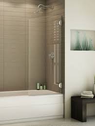 Fleurco 29 X 63 Evolution Solo 1 4 Glass Frameless Pivot Tub Shield Door Shower Enclosure Doors Shower Enclosure Bathrooms Remodel