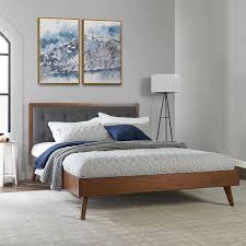 Experience luxurious comfort, whether calling it a night, catching a quick nap or just lounging about. Upholstered Mid Century Queen Bed Walmart Canada