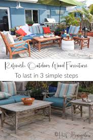 Wicker furniture has been a popular choice for indoor and outdoor use for centuries and is still a fantastic if your wicker furniture has any cushions, remove those first and wash them according to. 3 Steps To Refinishing Teak Outdoor Furniture H2obungalow