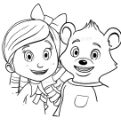 Have fun coloring these goldie and bear coloring pages and activity sheets with your little one. Goldie And Bear Coloring Page