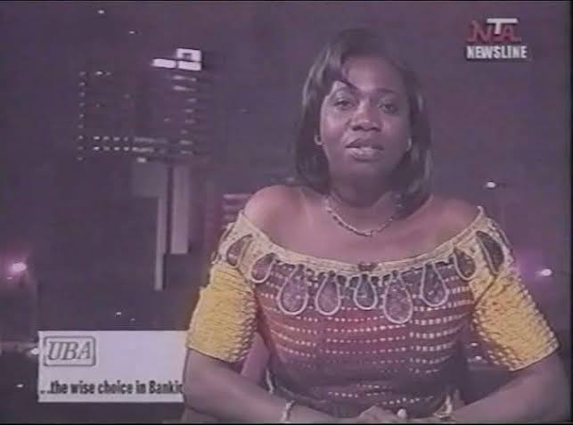 Abike dabiri on nta newsline in lagos in the 1990s