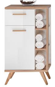 Pour les petits espaces, il s'agit d'�tre judicieux dans le gain de place. Meuble Bas Salle De Bain L 50 X H 89 X P 33 Cm Leroy Merlin