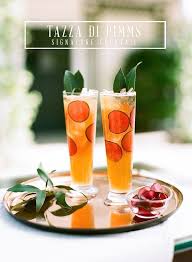 Signature Cocktail Tazza Di Pimms From Paula Le Duc Signature Cocktail Cocktail Recipes Cocktails