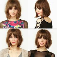 Media Melena Cortes De Cabello Para Cuello Corto Y Cara Redonda 30 Ideas Para Peinados Cortos Manitas Diy Cabello Con Flequillo Look De Cabello Bob Con Flequillo