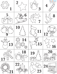Advent calendar coloring page from advent category. Free Printable Advent Calendars For Kids Lovetoknow