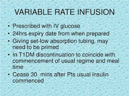 Image result for Variable Rate Insulin Infusion