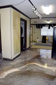 Countertop Epoxy S Shop Floor Created With Gray White And Gold Flooring Epoxy Refinish Countertops Countertops Epoxy Countertop