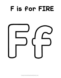 Control color of flame using a magnet: F Is For Fire Coloring Page Share Remember Celebrating Child Home