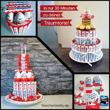 Kinderriegel Torte Selber Machen In Nur 30 Minuten Make Kinderriegel Cake Yourself In Only 30 Minutes Birthday Crafts 18th Birthday Gifts Birthday Surprise