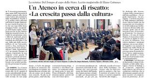 Senatrice elena cattaneo, al marito ed a pier luigi ponzoni che l'hanno accompagnata nella rapida visita. Unica It News