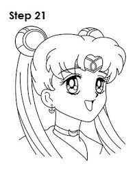 How To Draw Sailor Moon Sailor Moon Coloring Pages Sailor Moon Art Moon Drawing