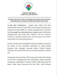 Reference document n manual saliran mesra alam (masma) published by drainage and irrigation department (did) malaysia department of environment, malaysia. Kenyataan Media Jabatan Alam Jabatan Alam Sekitar Facebook