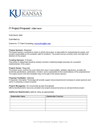 Sample funding project proposal template. 43 Professional Project Proposal Templates á… Templatelab