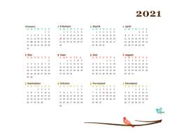2021 12 month printable calendar free : Printable 2021 Word Calendar Templates Calendarlabs