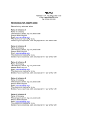 This is an accessible template. Reference Sheet Template Free