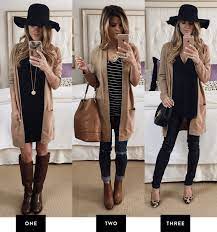 Add a pair of gorgeous heels or booties, and your stunning professional look is done! Camel Cardigan Outfit Online Shopping