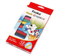 Foska New Item Plastic Crayons 12 Colors